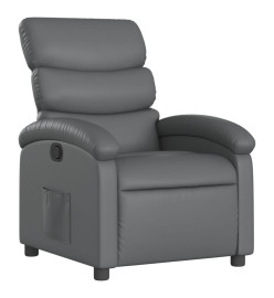 Fauteuil inclinable Gris Similicuir