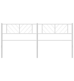 Tête de lit métal blanc 193 cm
