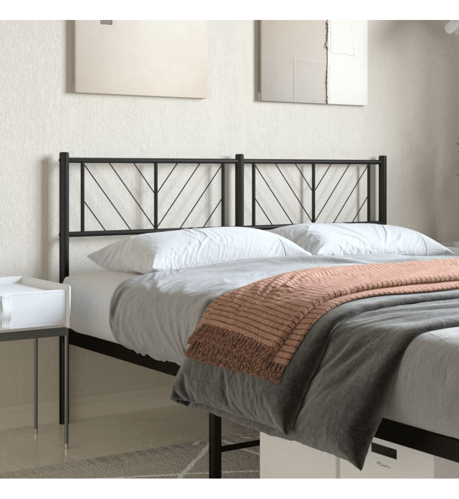 Tête de lit métal noir 120 cm Tête de lit métal noir 120 cm