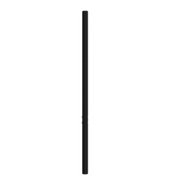 Tête de lit métal noir 120 cm