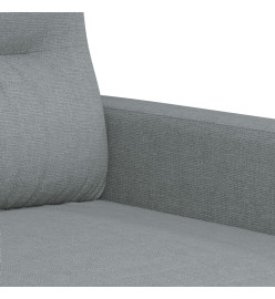 Ensemble de canapés 4 pcs avec coussins Gris clair Tissu