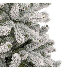 Sapin de Noël artificiel à charnières avec neige floquée 270 cm