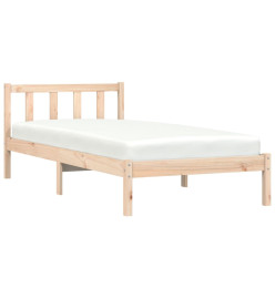 Cadre de lit 90x200 cm bois de pin massif