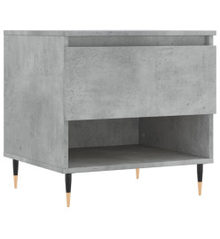 Table basse gris béton 50x46x50 cm bois d'ingénierie