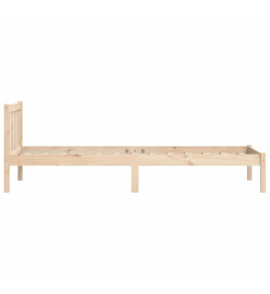 Cadre de lit 90x190 cm simple bois massif de pin