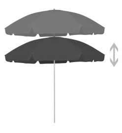 Parasol de plage Anthracite 300 cm