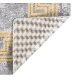 Tapis lavable antidérapant 190x300 cm Gris