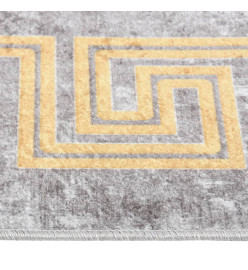 Tapis lavable antidérapant 190x300 cm Gris