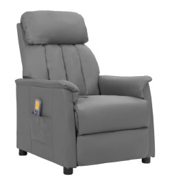 Fauteuil de massage Gris Similicuir