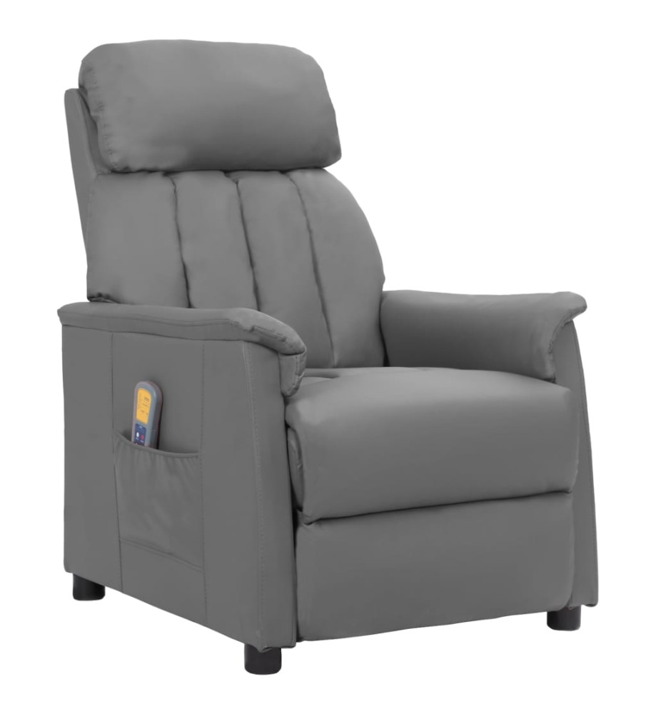 Fauteuil de massage Gris Similicuir