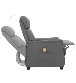 Fauteuil de massage Gris Similicuir