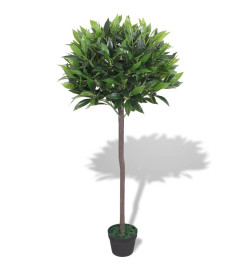 Laurier artificiel avec pot 125 cm Vert