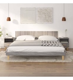 Tables de chevet 2 pcs Sonoma gris 40x35x47 cm