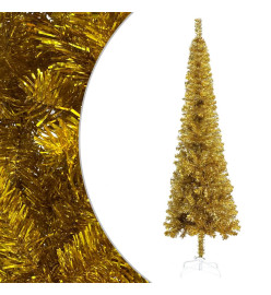 Sapin de Noël étroit Doré 120 cm