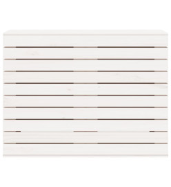 Panier à linge blanc 88,5x44x66 cm bois massif de pin