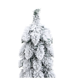 Sapin de Noël artificiel pré-éclairé avec 30 LED/neige floquée