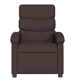 Fauteuil inclinable Marron foncé Tissu