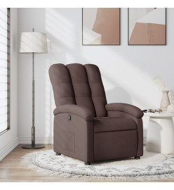 Fauteuil inclinable Marron foncé Tissu