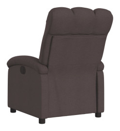 Fauteuil inclinable Marron foncé Tissu