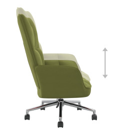 Chaise de relaxation Vert clair Velours