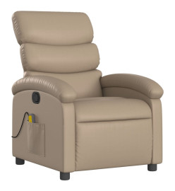 Fauteuil de massage inclinable Cappuccino Similicuir