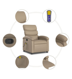 Fauteuil de massage inclinable Cappuccino Similicuir