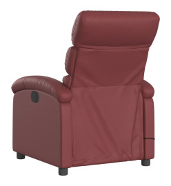 Fauteuil de massage inclinable Rouge bordeaux Similicuir