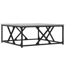 Table basse sonoma gris 70x70x30 cm bois d'ingénierie