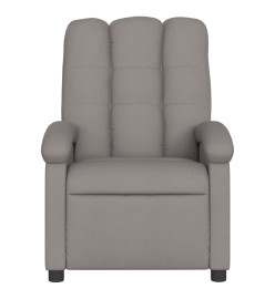 Fauteuil de massage inclinable Taupe Tissu