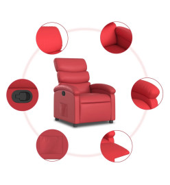 Fauteuil inclinable Rouge Similicuir