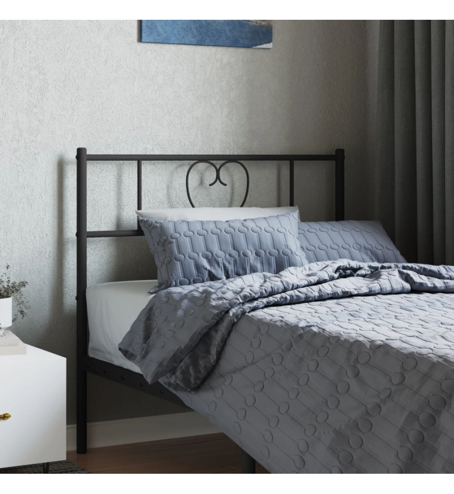 Tête de lit métal noir 100 cm Tête de lit métal noir 100 cm