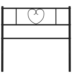 Tête de lit métal noir 100 cm