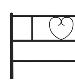 Tête de lit métal noir 100 cm