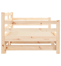 Lit de jour avec lit gigogne 90x200 cm bois de pin massif