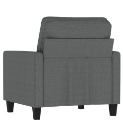 Fauteuil Gris foncé 60 cm Tissu