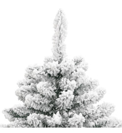 Sapin de Noël artificiel à charnières avec neige floquée 120 cm