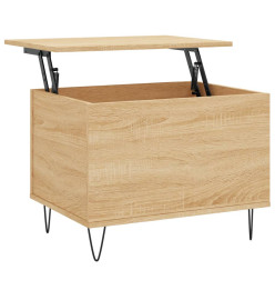 Table basse Chêne sonoma 60x44,5x45 cm Bois d'ingénierie