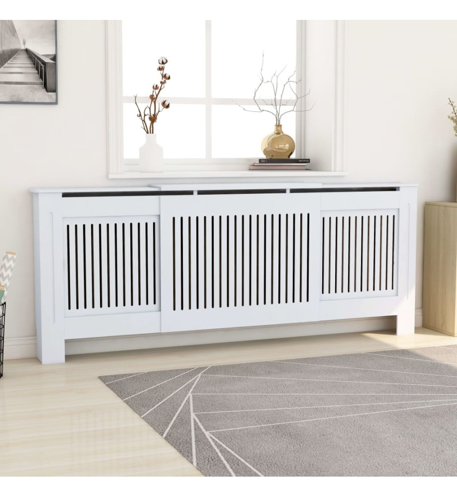 Cache-radiateur MDF Blanc 205 cm