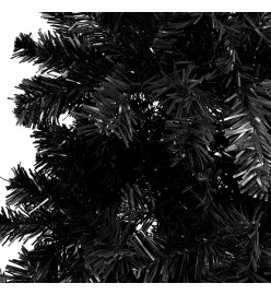 Sapin de Noël étroit Noir 120 cm