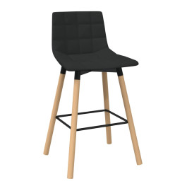 Tabouret de bar Noir Tissu