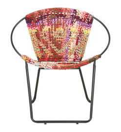 Chaise ronde Chindi Multicolore Tissu