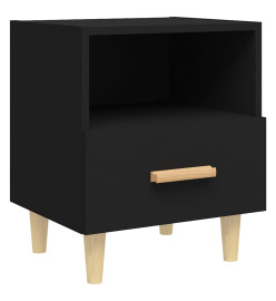 Table de chevet Noir 40x35x47 cm