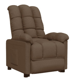 Fauteuil inclinable Marron Tissu