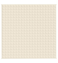 Couverture lestée Crème clair 200x200 cm 13 kg Tissu