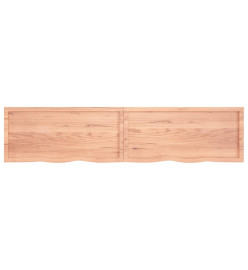 Comptoir de salle de bain marron clair 220x50x6 cm bois traité