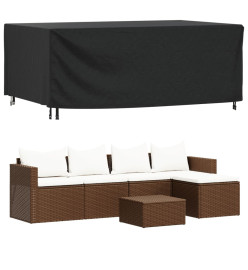 Housse de salon de jardin noir 240x140x90 cm imperméable 420D