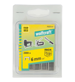 wolfcraft Agrafes à dos large Type 053 2000 pcs 6 mm 7025000