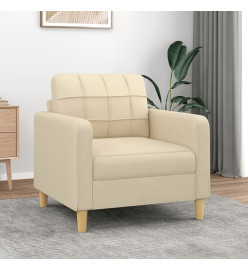 Fauteuil Crème 60 cm Tissu