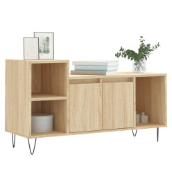 Meuble TV Chêne sonoma 100x35x55 cm Bois d'ingénierie