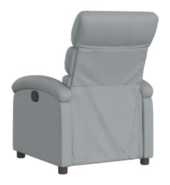 Fauteuil de massage inclinable Gris clair Tissu